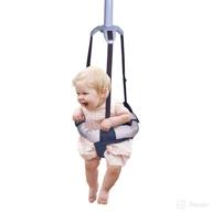 👶 iecopower doorway jumper: durable baby bouncer with steel spring - adjustable, easy to install & use (ages 6 months+) logo