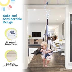 img 1 attached to 👶 IECOPOWER Doorway Jumper: Durable Baby Bouncer with Steel Spring - Adjustable, Easy to Install & Use (Ages 6 Months+)