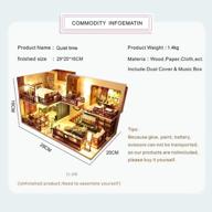 cutebee dollhouse miniature kit: diy creative room idea with furniture, music movement and dust proof - perfect for quiet time logo