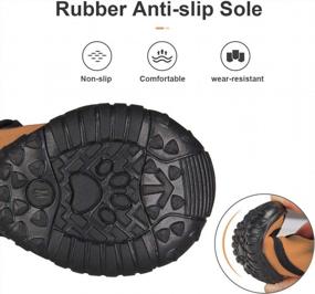img 2 attached to Rugged Anti-Slip Dog Boots For Winter Snow And Outdoor Adventures - Adjustable Straps And Comfortable Fit For Large And Medium Dogs (L, Orange)