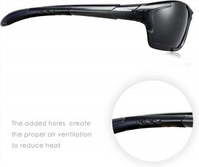 img 1 attached to Hulislem S1 мужские поляризованные спортивные очки: исключительное видение и стиль в движении