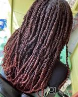 img 1 attached to Upgrade Your Style With Ubeleco Long Passion Twist Hair - 24 Inch Water Wave Crochet Hair For Women In Ombre Burgundy Long Bohemian Synthetic Curly Braiding Hair Extensions review by Jenny Smith