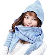 winter hooded crochet pullover neckwarmer women's accessories : scarves & wraps логотип