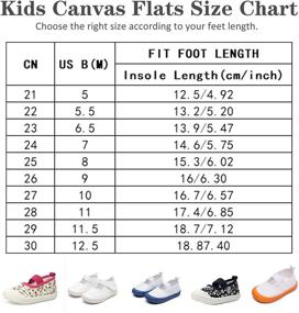 img 1 attached to 👟 RVROVIC Casual Canvas Sneaker Toddler Girls' Shoes: Comfortable and Stylish Flats for Little Feet