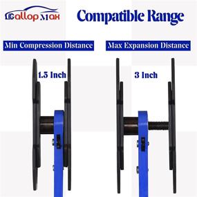 img 2 attached to 🔧 GallopMax Brake Caliper Compression Tool: Ultimate Brake Caliper Press with 360° Adjustable-Ratcheting Spreader, Double Caliper Hangers, and Compressor Tool in Blue