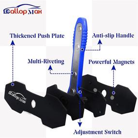 img 3 attached to 🔧 GallopMax Brake Caliper Compression Tool: Ultimate Brake Caliper Press with 360° Adjustable-Ratcheting Spreader, Double Caliper Hangers, and Compressor Tool in Blue