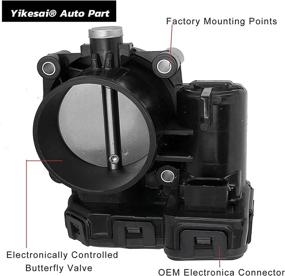 img 3 attached to 🔧 04861661AA Electronic Throttle Body Assembly with IAC TPS Replacement for Jeep Wrangler Chrysler Pacifica V6 3.8L Jeep Grand Cherokee Commander Dodge Ram 1500 Dakota Nitro V6 3.7L - Genuine 04861661AB Replacement