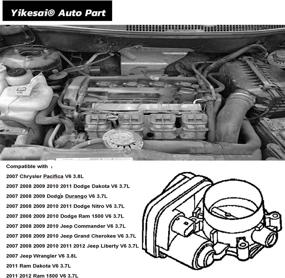 img 1 attached to 🔧 04861661AA Electronic Throttle Body Assembly with IAC TPS Replacement for Jeep Wrangler Chrysler Pacifica V6 3.8L Jeep Grand Cherokee Commander Dodge Ram 1500 Dakota Nitro V6 3.7L - Genuine 04861661AB Replacement