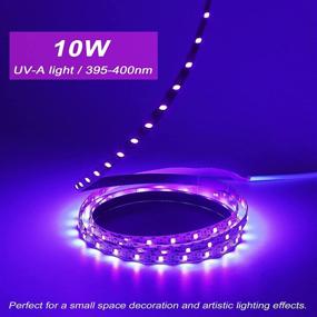 img 1 attached to Illuminate Your Space With 10W UV LED USB Black Light Strip - Perfect For Parties, Halloween, And Room Decoration