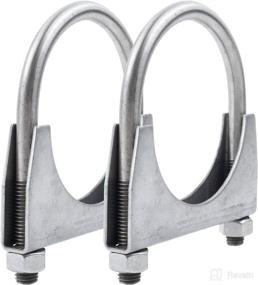 img 4 attached to RP Stainless Steel U-Bolt Muffler Clamp (2.75&quot;) - Remarkable Power, 2 Pack