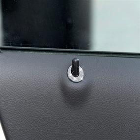 img 4 attached to Enhance Safety & Style with Mercedes Benz Door Lock Pins Cover: Compatible with CLA250, W246, W212, C117, X156, CLA, GLA, B, E Class, GLC