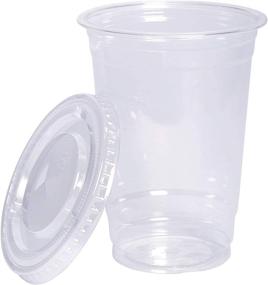 img 3 attached to [100 Sets] 10 oz. PET Plastic Cups With Secure Lids - High-Quality Drinkware for Various Occasions