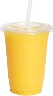 [100 sets] 10 oz. pet plastic cups with secure lids - high-quality drinkware for various occasions логотип