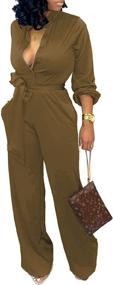 img 2 attached to Lantern Jumpsuits Straight Business Waistband Women's Clothing - Jumpsuits, Rompers & Overalls