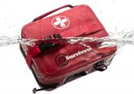 large 200-piece waterproof first aid kit for outdoor emergencies, cars, boats, trucks, hurricanes, and tropical storms - premium quality by surviveware логотип