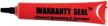keep your products safe with tsi supercool red warranty seal marker - 1.8 oz logo