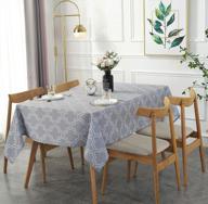 ufriday light grey rectangular tablecloth - 60x84 inches for rectangle tables логотип