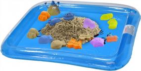img 2 attached to Portable Inflatable Sand Tray, Versatile Moldable Play Sand Box By CoolSand