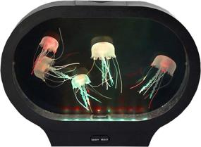 img 2 attached to 🐠 Immerse in Mesmerizing Serenity with Playlearn Oval Jellyfish Lamp: LED Lights, Artificial Aquarium, and Lifelike Fish Tank
