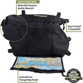 img 2 attached to Outlaw Utility OU2011 UTV Overhead Storage Map Bag for Polaris RZR/Ranger - UTV Accessories - Enhanced SEO