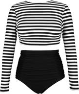 cocoship striped multi purpose tankinis swimsuit women's clothing - swimsuits & cover ups logo