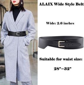 img 3 attached to 😍 Stylish ALAIX Vintage Dresses Jumpsuit Waistband Belt - Women's Must-Have Accessory