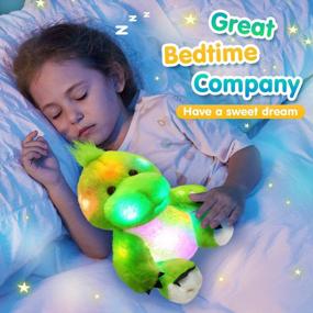 img 2 attached to Glow In The Dark 11'' LED T-Rex Stuffed Animal: Perfect Gift For Kids Boys & Girls Birthdays!