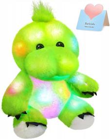 img 4 attached to Светящийся в темноте 11-дюймовый светодиодный чучело T-Rex: идеальный подарок для детей, мальчиков и девочек на день рождения!