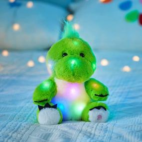 img 1 attached to Glow In The Dark 11'' LED T-Rex Stuffed Animal: Perfect Gift For Kids Boys & Girls Birthdays!