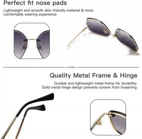 img 1 attached to Men'S & Women'S UV400 LIFOOST Oversized Vintage Sunglasses With Metal Frame