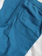 img 1 attached to Men'S Casual Beach Linen Pants Summer Jean Jacket review by Darryl Montagna