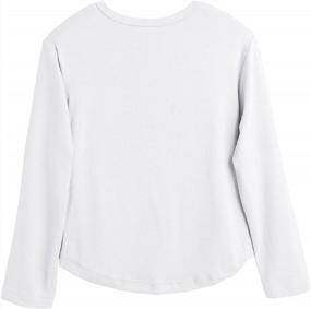 img 2 attached to Cute And Comfy: Rolanko Long Sleeve Tunic Top For Girls - Perfect For Casual Wear And Kids Clothes 4-15 Years