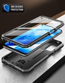 img 3 attached to Rugged Dual-Layer Protective Case With Kickstand And Screen Protector For Oneplus Nord N200 5G - Poetic Revolution Series (Black)