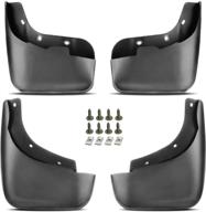 🚗 premium set of 4 mud flaps splash guards compatible with audi q7 2010-2015 sport utility (fits sport models) логотип