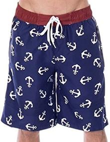 img 3 attached to Mesh-Lined Men'S Swim Trunks With Pockets - Comfortable Beachwear Board Shorts By Verabella