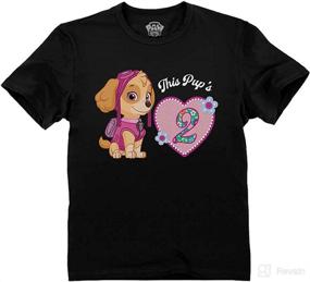 img 4 attached to Birthday Patrol Infant Fitted T Shirt Apparel & Accessories Baby Girls ~ Clothing