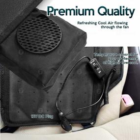 img 1 attached to Stay Cool In Your Car With Zone Tech'S Adjustable Temperature Car Seat Cushion Pad