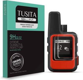 img 4 attached to 📱 [2-PACK] TUSITA Tempered Glass Screen Protectors for Garmin inReach Mini - HD Clarity Film - Handheld Satellite Communicator Accessories Bundle