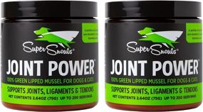 img 4 attached to Super Snouts Joint Power Support Supplement for Dogs & Cats, 2.64oz (Pack of 2) - Green Lipped Mussel Powder from New Zealand, Enhances Canine and Feline Hip and Joint Repair