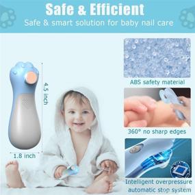 img 1 attached to 💅 2022 Newest Baby Nail Trimmer Electric: Upgraded Super Durable & Safety Keuper Baby Nail File Kit for Infant Toddler Newborn Toes Fingernails- Nail Clippers Set