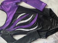 img 1 attached to Metallic Athletic Gymnastics Leotard with Sleeves - Girls' Clothing review by Corey Evans