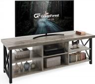 organize your living room with greenforest tv stand for tv up to 65 inches and 6 storage cabinets logo