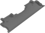 3d maxpider second row custom fit all-weather floor mat for select honda ridgeline models - kagu rubber (gray) logo