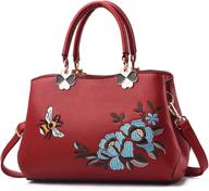 👜 stylish elda crossbody embroidery handbags - perfect shoulder women's handbags & wallets via satchels logo