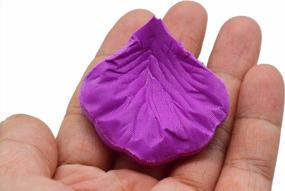 img 1 attached to Purple Silk Rose Petals - 5000 Shenglong Artificial Petals For Wedding Décor Supplies And Romantic Events