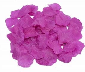 img 3 attached to Purple Silk Rose Petals - 5000 Shenglong Artificial Petals For Wedding Décor Supplies And Romantic Events