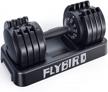 flybird adjustable dumbbell - fast adjust weight, anti-slip handle, perfect for full body workout logo