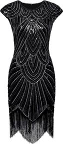 img 3 attached to BABEYOND Womens Flapper Dresses Fringed Women's Clothing ~ Dresses