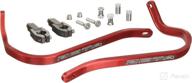 🚲 enhance your bike's style and safety with zeta drop down bend aluminum handguards (red) - perfect fit for 7/8" handlebars (pair) логотип