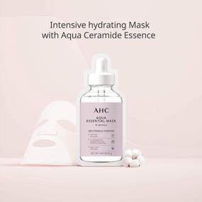 img 3 attached to Маска AHC Aqua Essentials для гидратации и осветления тусклой кожи, 100% хлопковые листы, 5 штук.